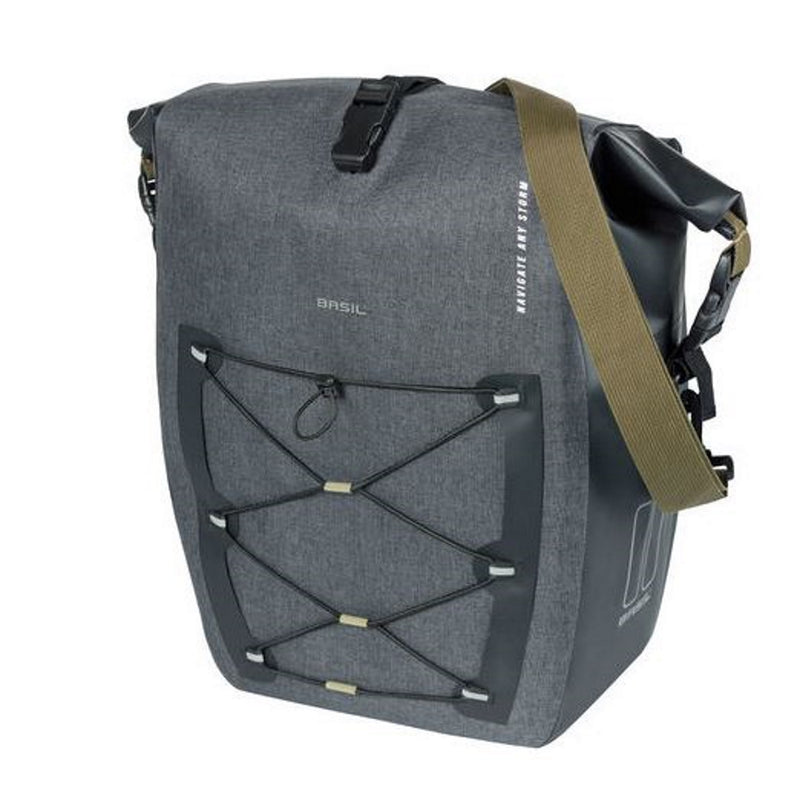 Basil Navigator Storm Large Waterproof Single Bag 25-31L Black