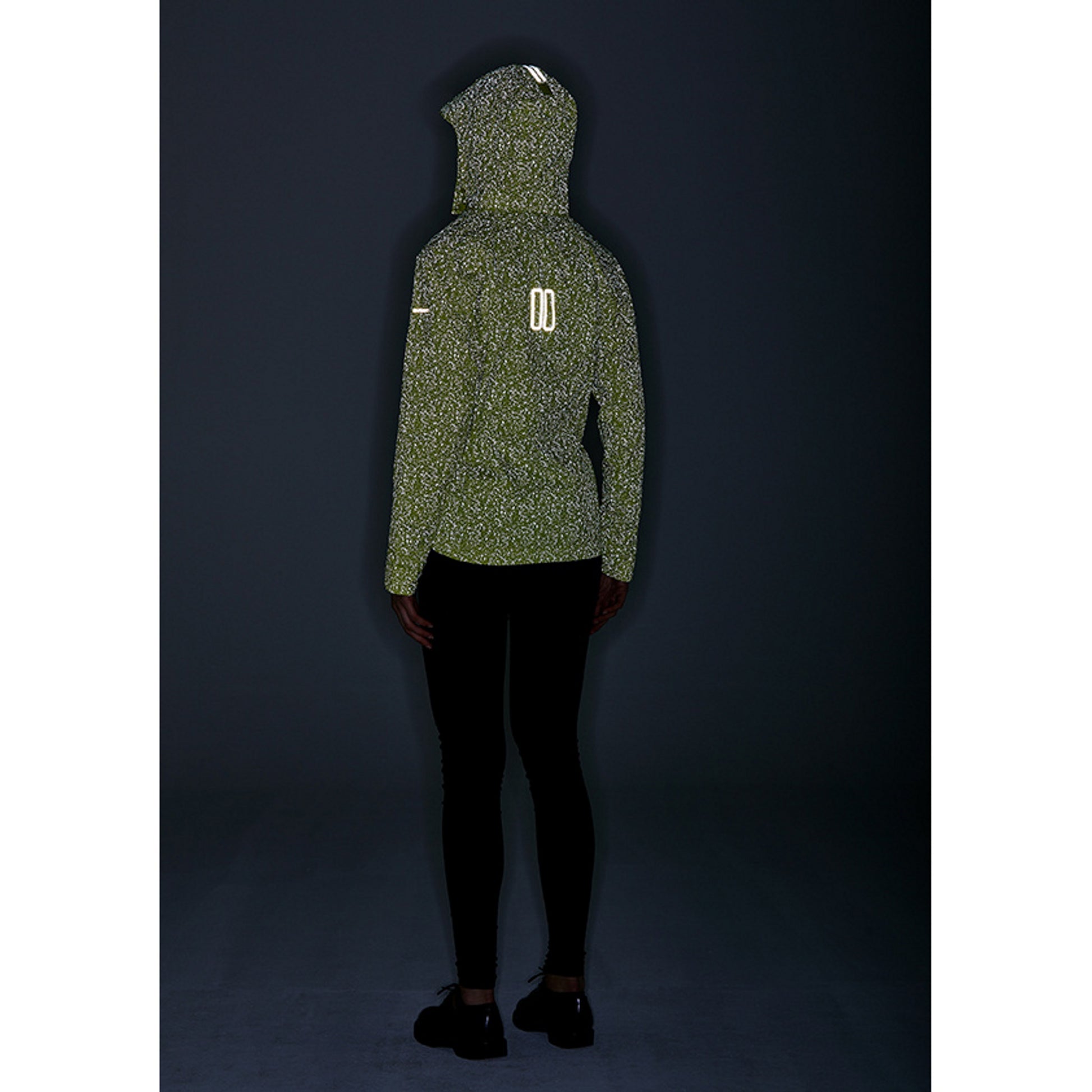 Basil Skane Women's Hi-Vis Bicycle Rain Jacket Neon Yellow Full Reflective