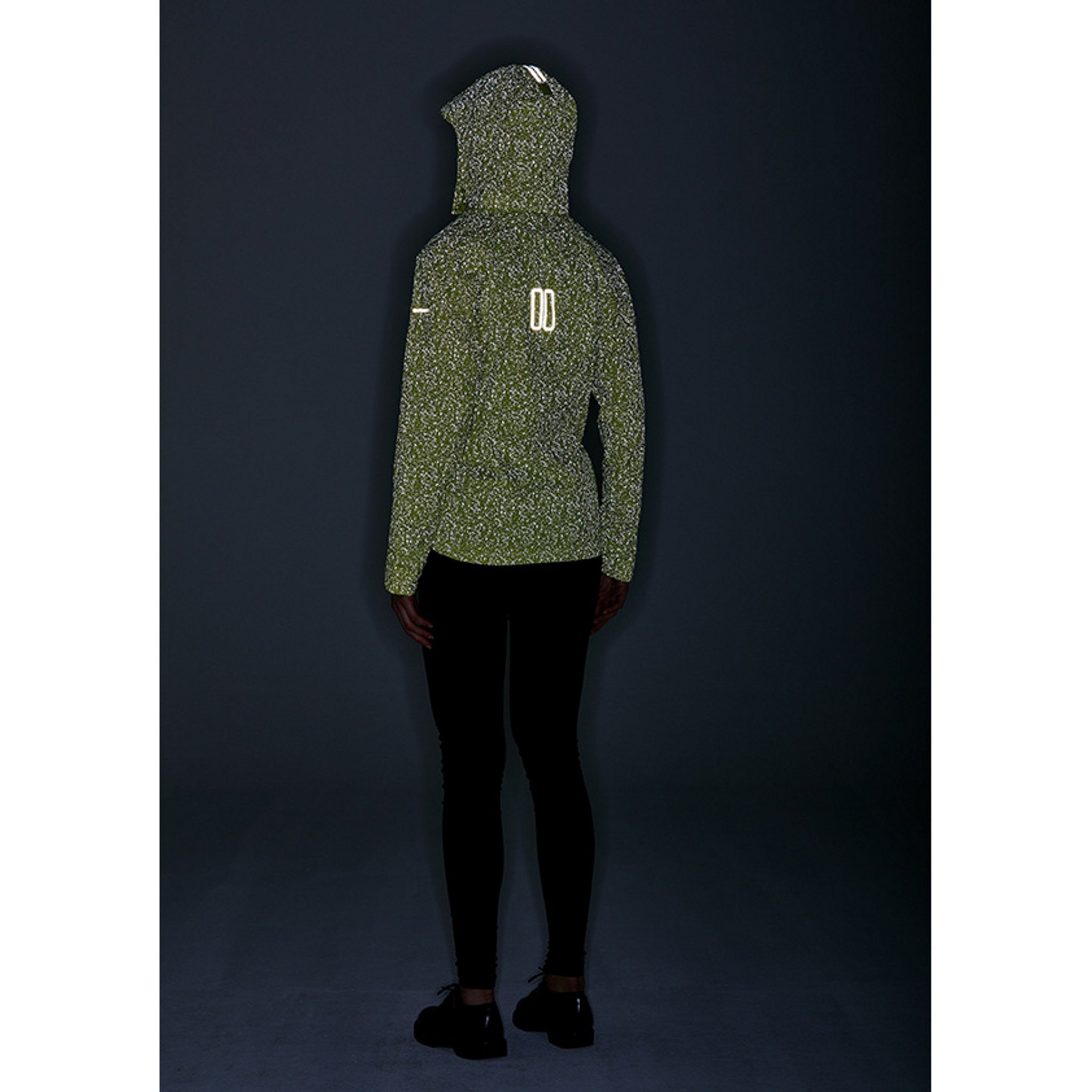 Basil Skane Women's Hi-Vis Bicycle Rain Jacket Neon Yellow Full Reflective
