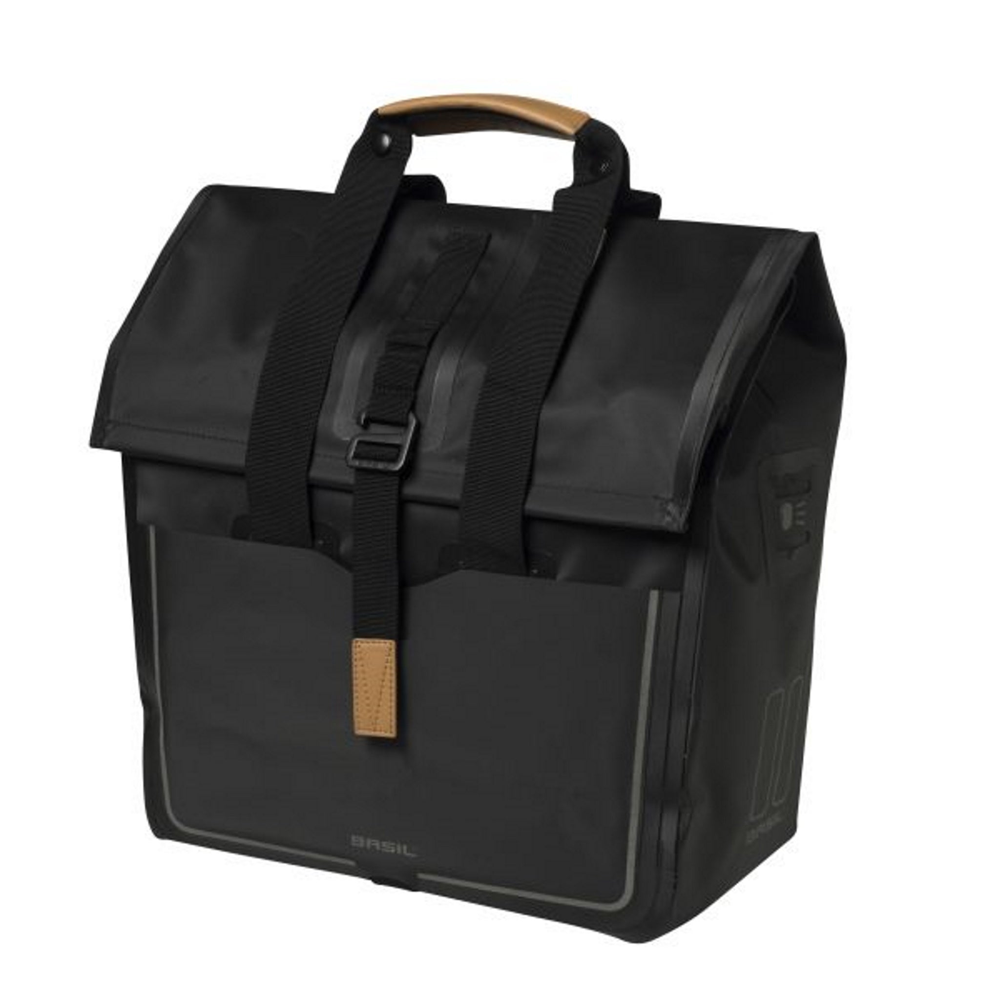 Basil Urban Dry Shopper Bag 25L Matt Black