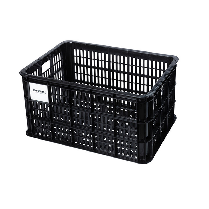 Basil Bicycle Crate Large 40L Recycled Synthetic Black