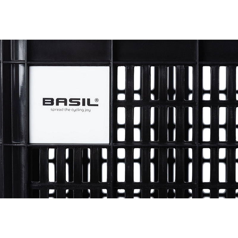 Basil Bicycle Crate Large 40L Recycled Synthetic Black