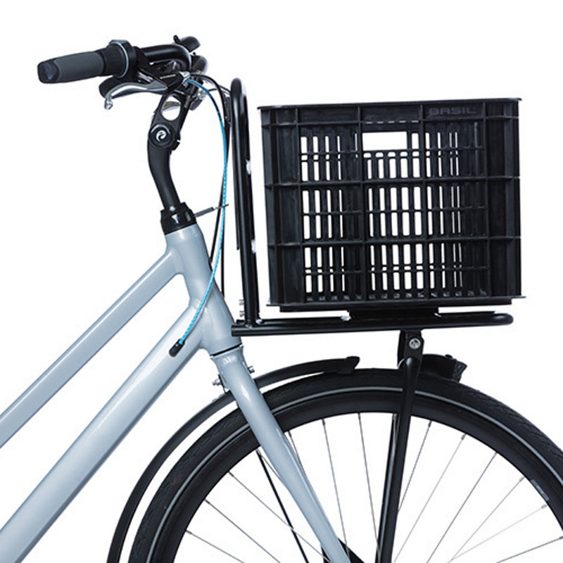 Basil Bicycle Crate Large 40L Recycled Synthetic Black