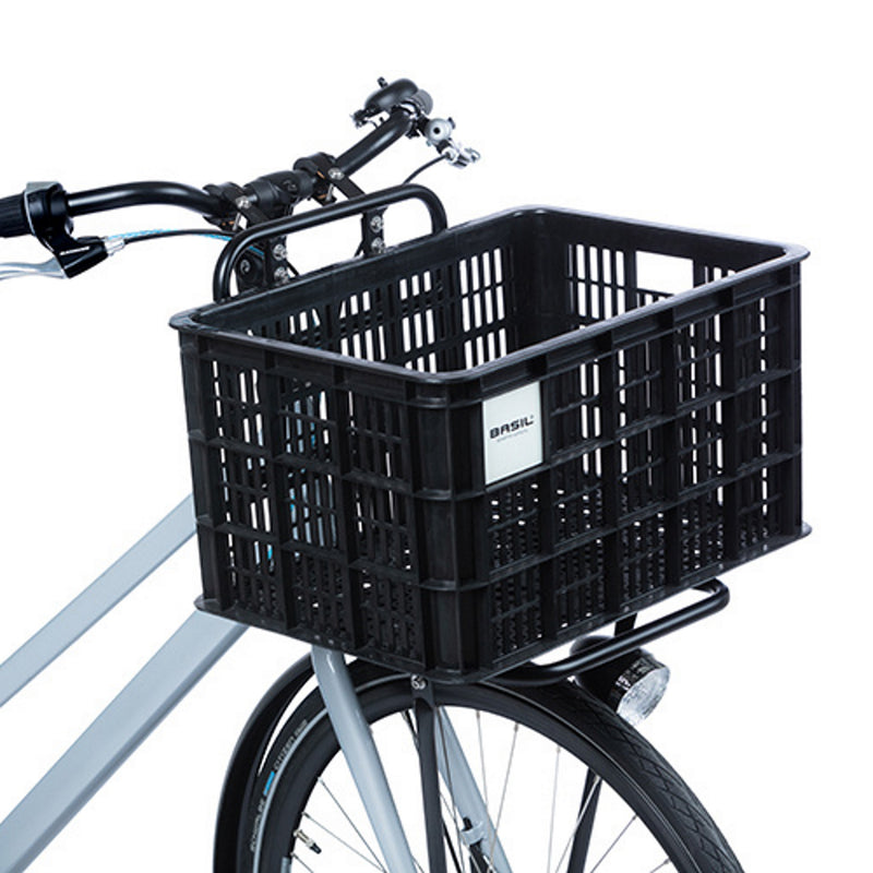 Basil Bicycle Crate Large 40L Recycled Synthetic Black