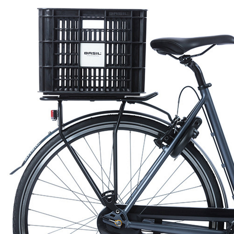 Basil Bicycle Crate Large 40L Recycled Synthetic Black