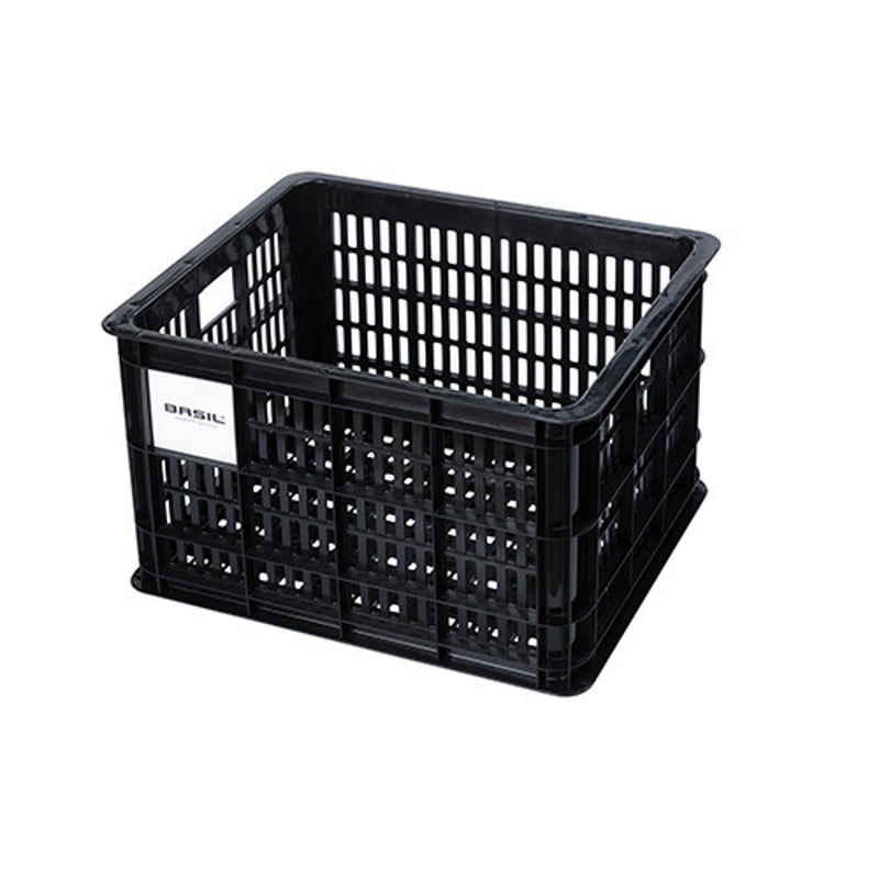 Basil Bicycle Crate Med 29.5L Recycled Synth Black