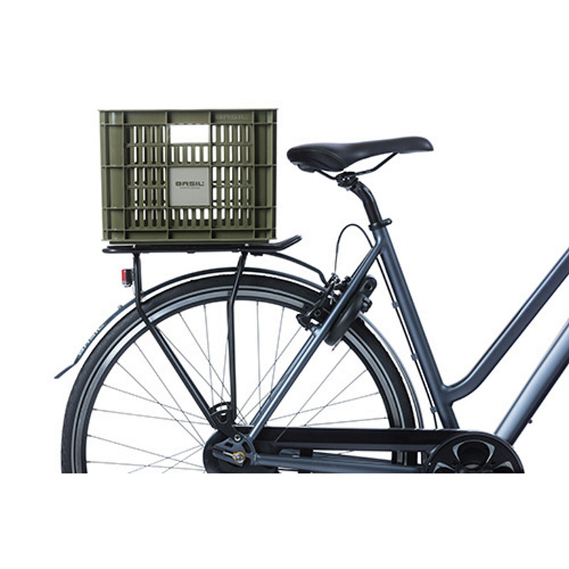 Basil Bicycle Crate Med 29.5L Recycled Synth Black