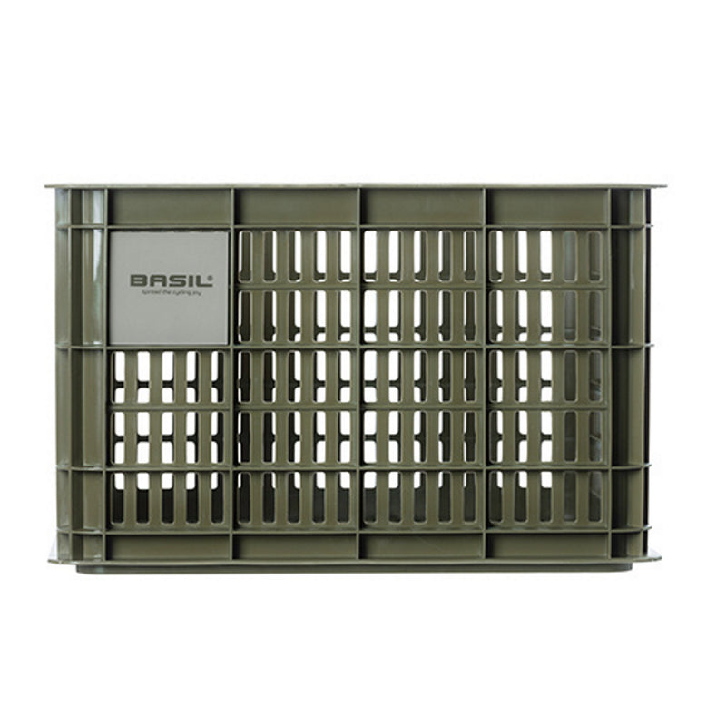 Basil Bicycle Crate Med 29.5L Recycled Synthetic Moss Green