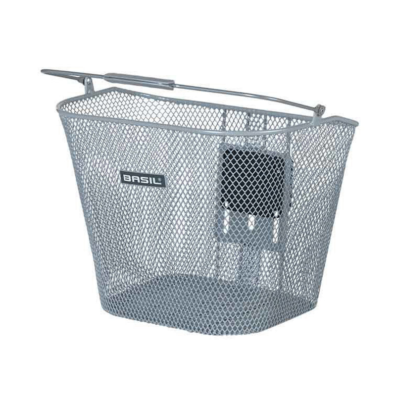 Basil Bremen KF Front Basket Silver