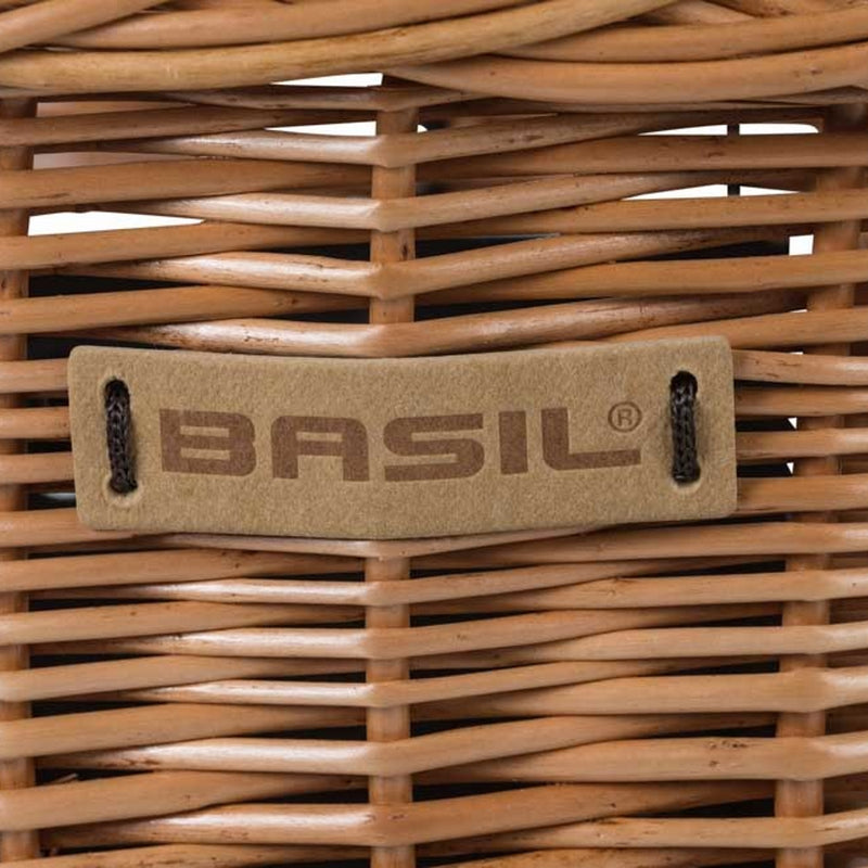 Basil Bremen Wicker KF Front Basket Natural Brown