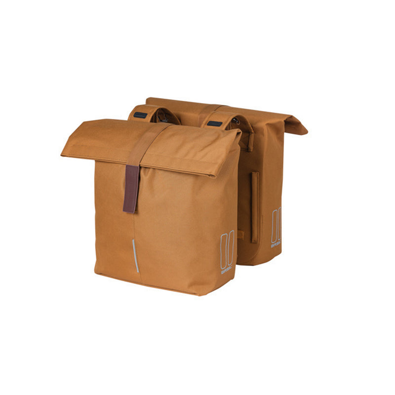 Basil City Double Bag 28-32L Camel Brown