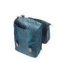 Basil Elegance Double Pannier with MIK Adapter Plate 40-49L Estate Blue