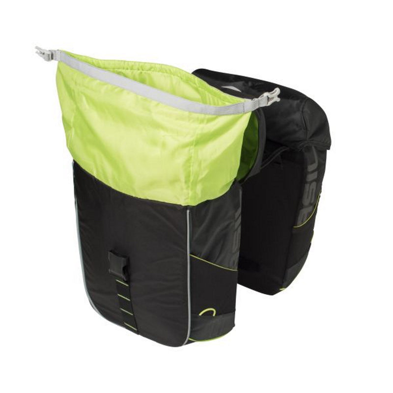 Basil Miles Double Bag 34L Black Lime