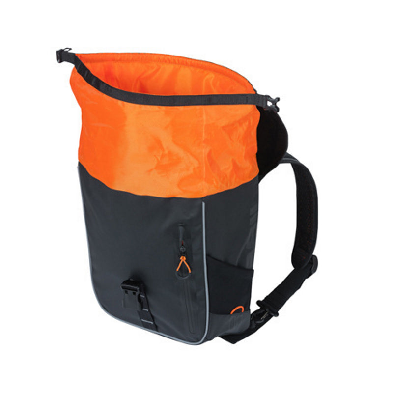 Basil Miles Tarpaulin Day Pack 17L Black Orange