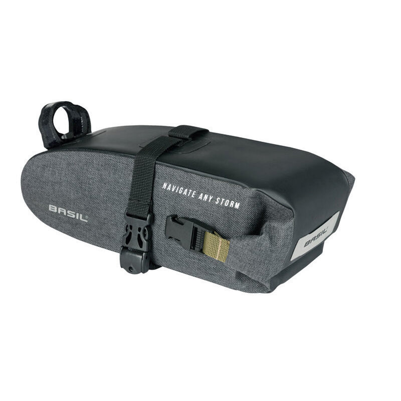 Basil Navigator Storm Waterproof Saddle Bag Medium 1.5L Black