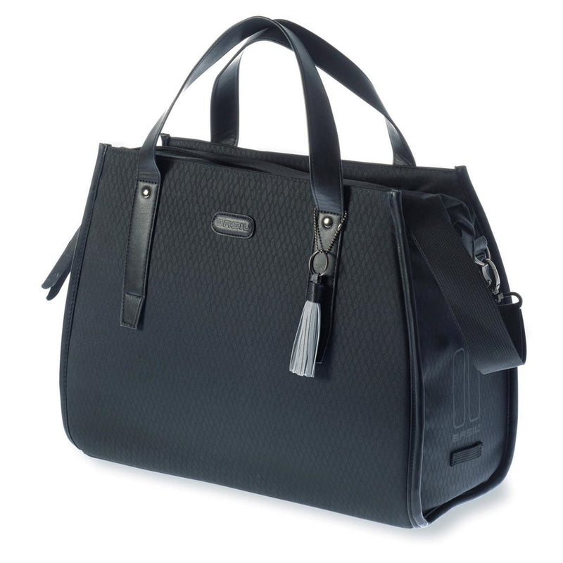 Basil Noir Business Bag / Bicycle Shoulder Bag 17L Midnight Black
