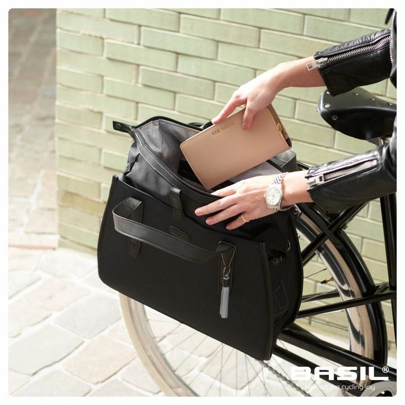 Basil Noir Business Bag / Bicycle Shoulder Bag 17L Midnight Black