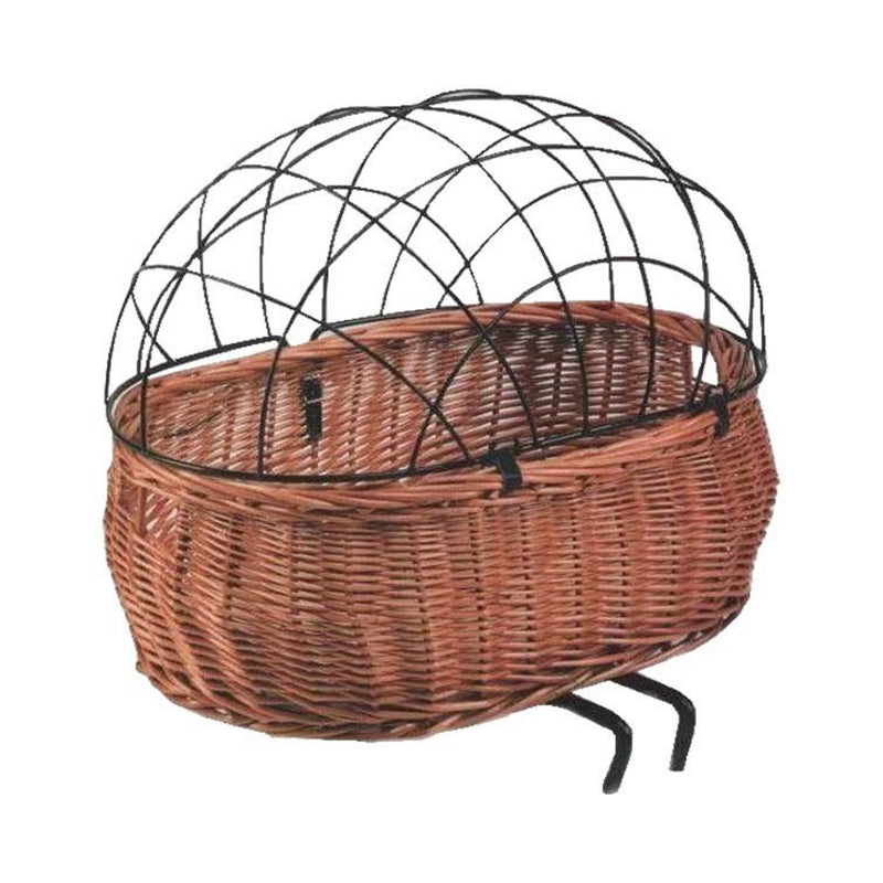 Basil Pluto Rattan Front Pet Basket With Headtube Mount 30-50Mm Natural Brown