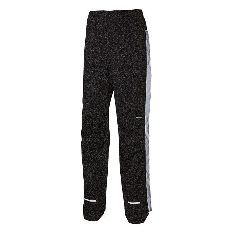 Basil Skane Women's Hi-Vis Bicycle Rain Pants - Jet Black Reflective