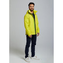 Basil Skane Men's Hi-Vis Bicycle Rain Jacket - Neon Yellow Full Reflective