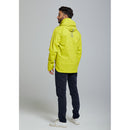 Basil Skane Men's Hi-Vis Bicycle Rain Jacket - Neon Yellow Full Reflective