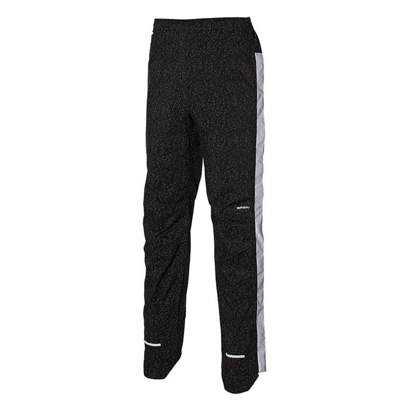 Basil Skane Men's Hi-Vis Bicycle Rain Pants Jet Black Reflective