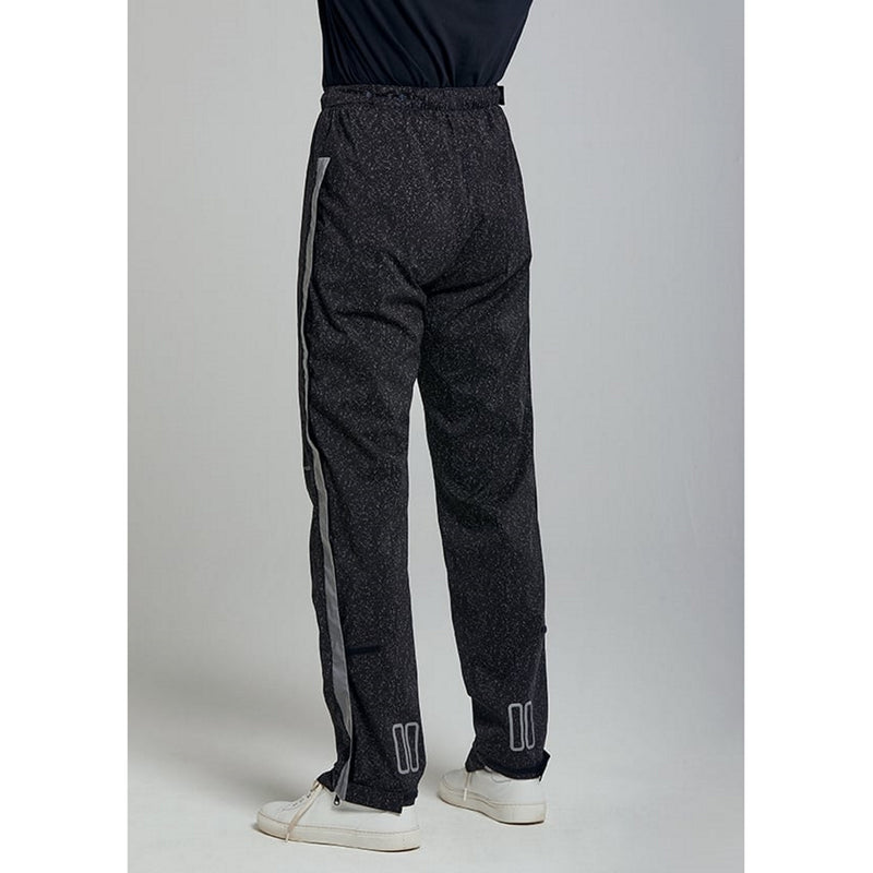 Basil Skane Men's Hi-Vis Bicycle Rain Pants Jet Black Reflective