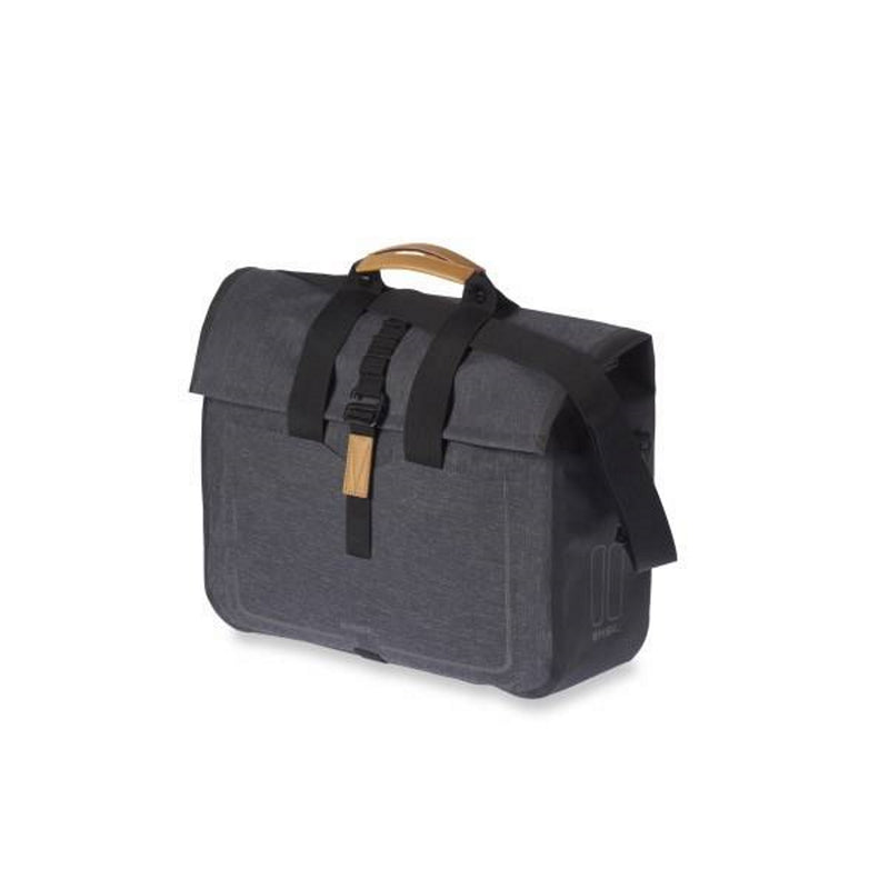 Basil Urban Dry Business Bag / Bicycle Shoulder Bag 20L Charcoal Melee