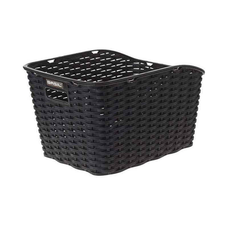 Basil Weave WP Rear Basket Black (with fixings)