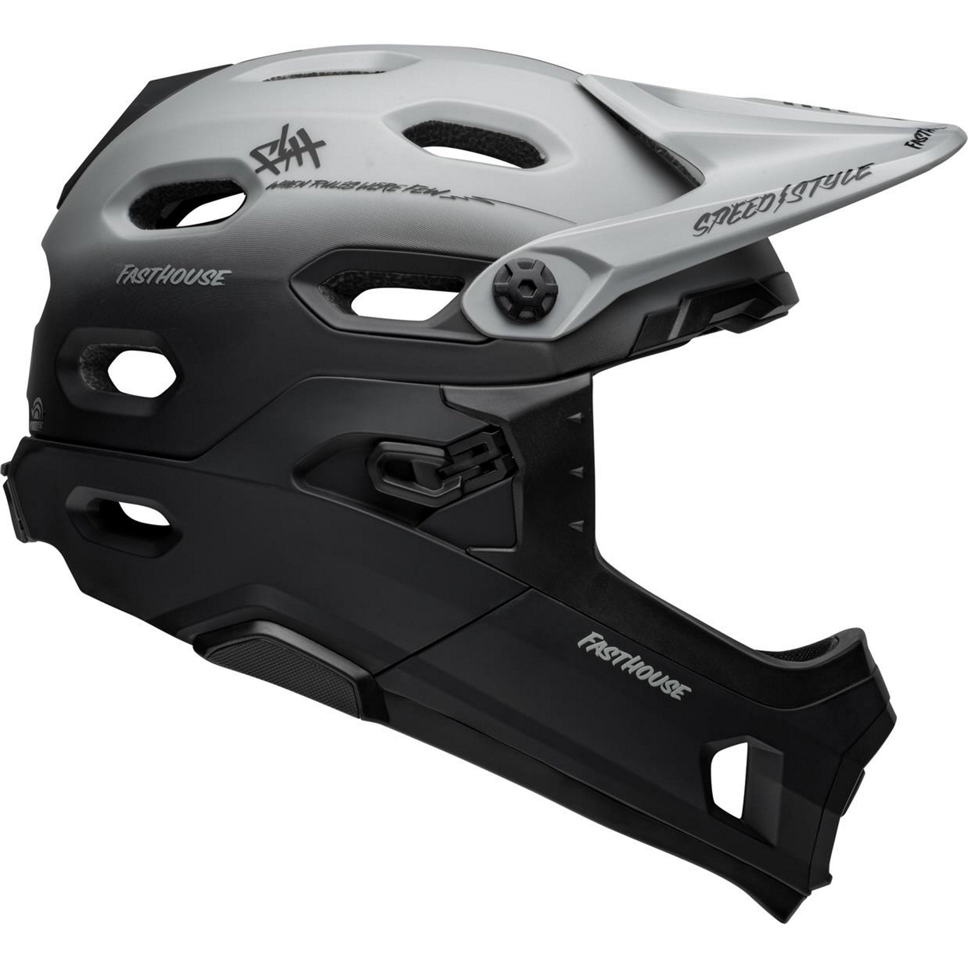 bell mountain bike helmets nz Bell Super DH Spherical Adult MTB Helmet Fasthouse Matte/Gray/Black SM