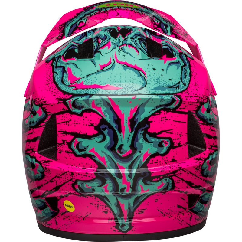 Bell Sanction 2 DLX MIPS Full-Face Helmet Bonehead Gloss Pink/Turquoise