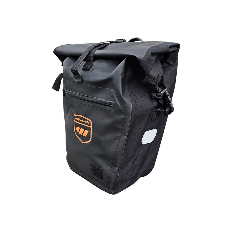 Watt Wheels Expedition Waterproof Pannier Bag Black