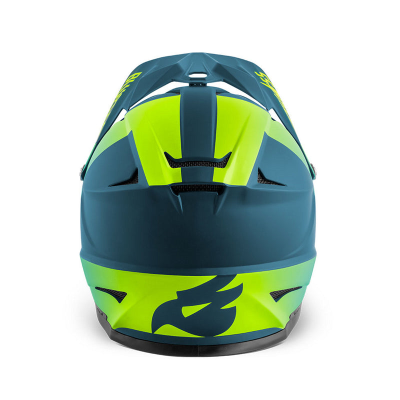 Bluegrass Intox Full Face Helmet Petrol Blue/Fluro Yellow