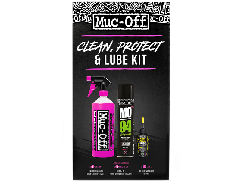 Muc-Off Wash, Protect and Dry Lube Kit