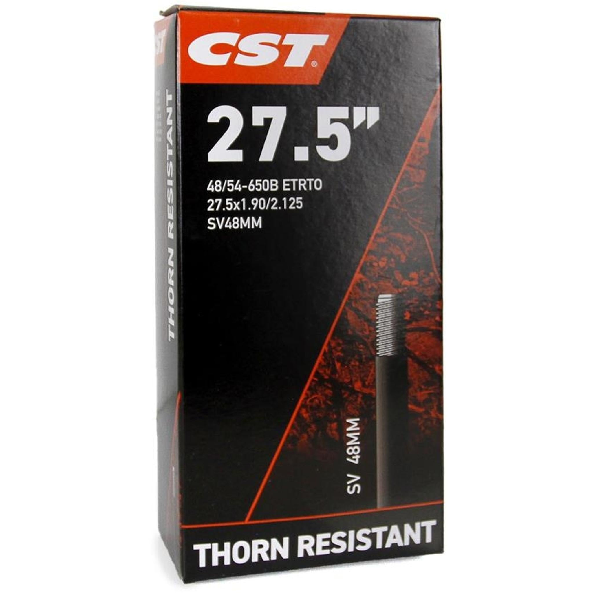 CST Thorn Resistant Schrader Valve Tube 27.5 x 1.9-2.125" 48mm