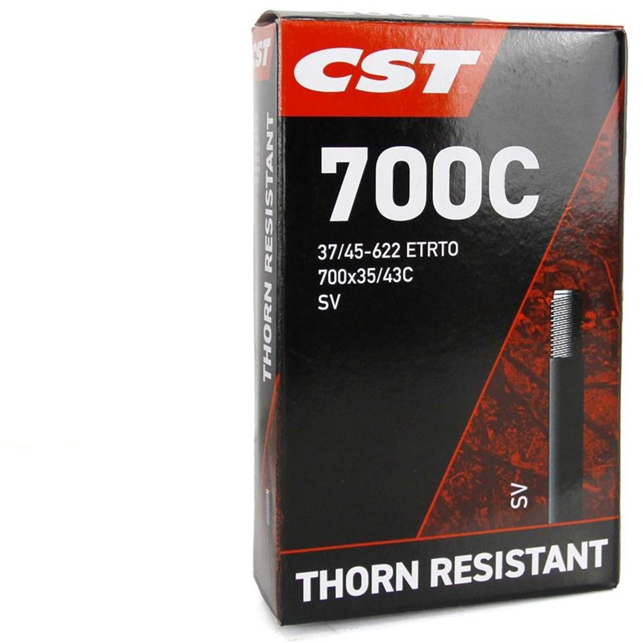 CST Thorn Resistant Schrader Valve Tube 700c x 35-43c