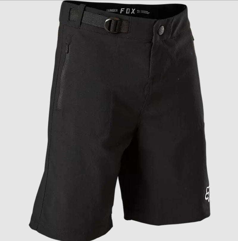 Fox Ranger Youth MTB Shorts With Liner Black