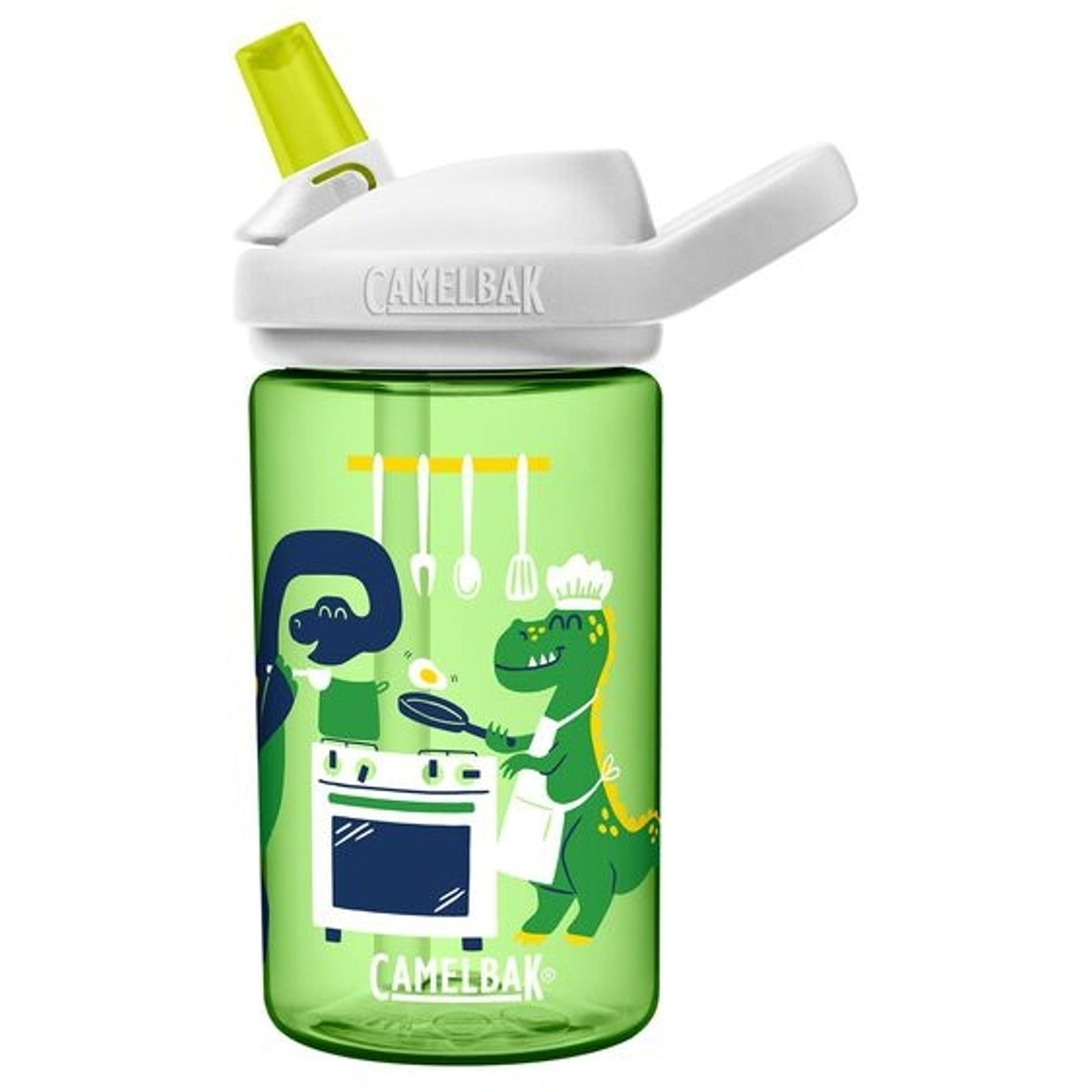 CamelBak Eddy+ Kids Water Bottle 400ml Chef Dinosaur