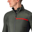 Castelli Men's Squadra Stretch Jacket Military Green/Dark Gray