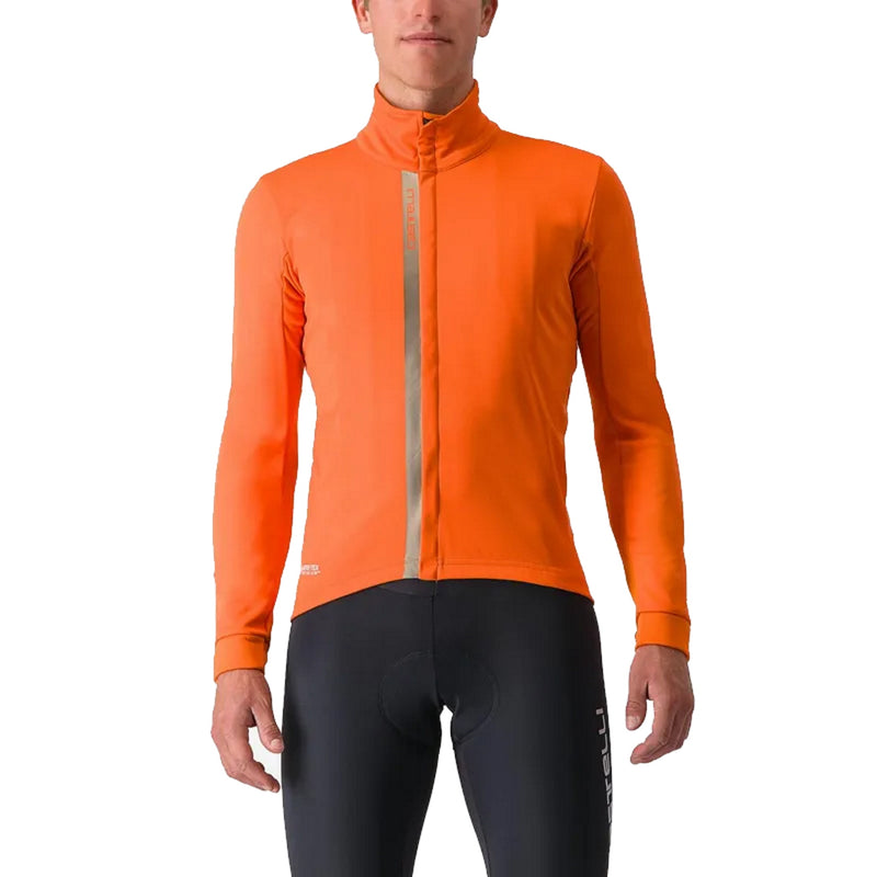 Castelli Entrata Men's Mid-Weight Jacket Orange/Red