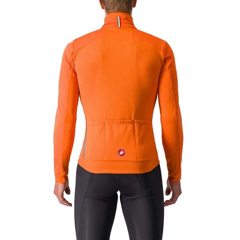 Castelli Entrata Men's Mid-Weight Jacket Orange/Red