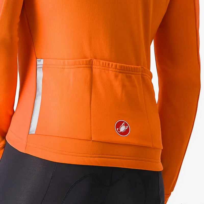 Castelli Entrata Men's Mid-Weight Jacket Orange/Red