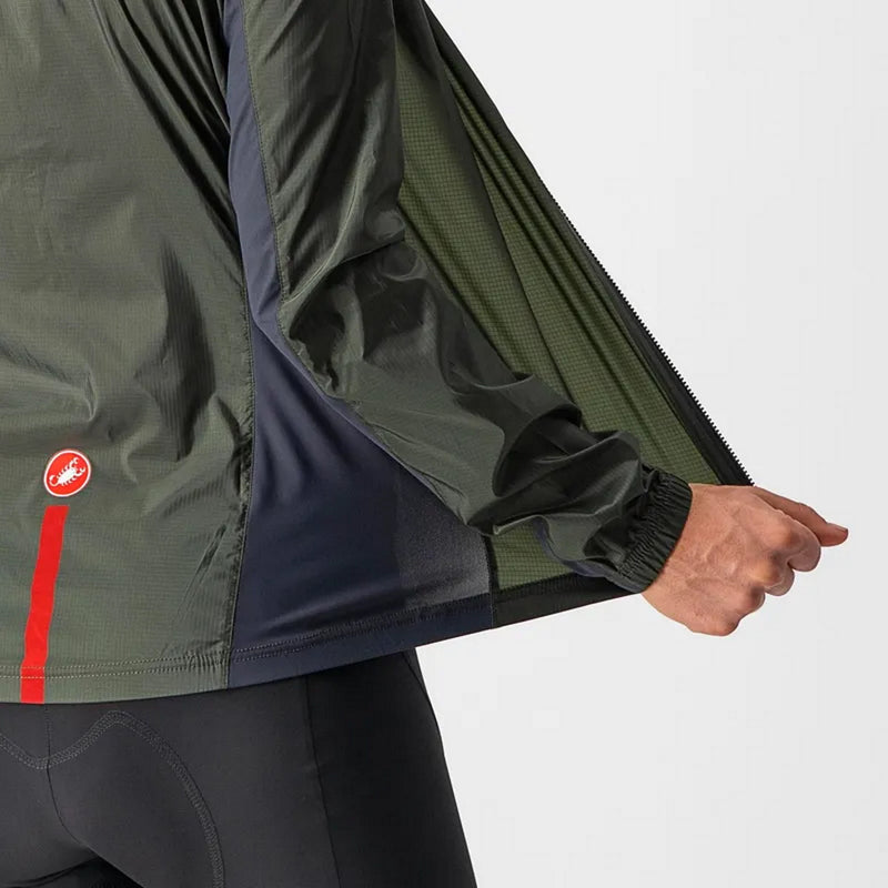 Castelli Squadra Stretch Women's Jacket Military Green/Dark Gray