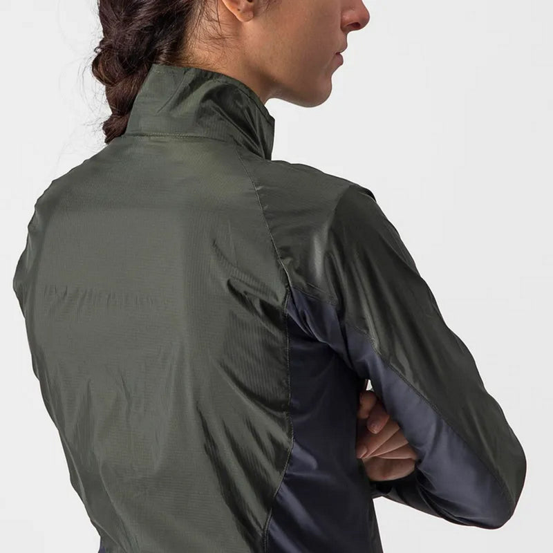 Castelli Squadra Stretch Women's Jacket Military Green/Dark Gray