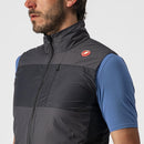 Castelli Vest Unlimited Puffy Dark Gray/Black-Silver Gray