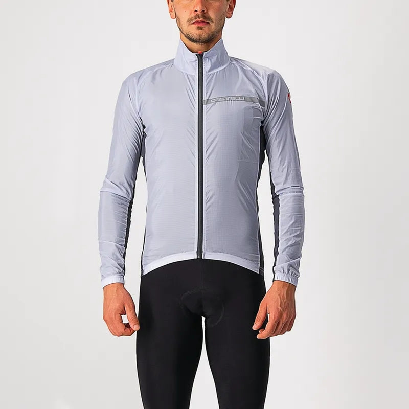 Castelli Squadra Stretch Wind Jacket Silver Grey/Dark Grey