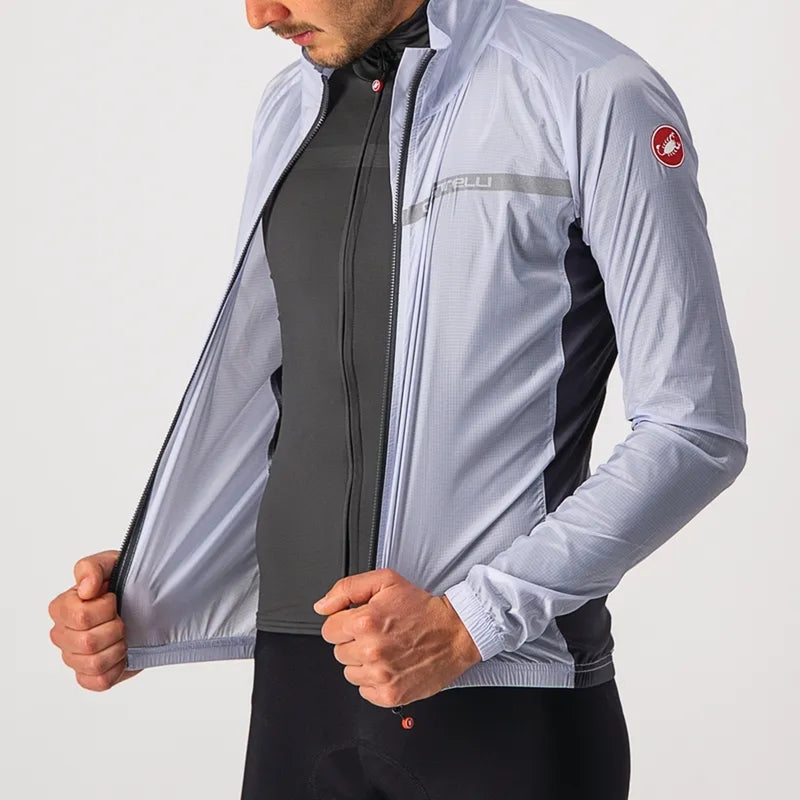 Castelli Squadra Stretch Wind Jacket Silver Grey/Dark Grey