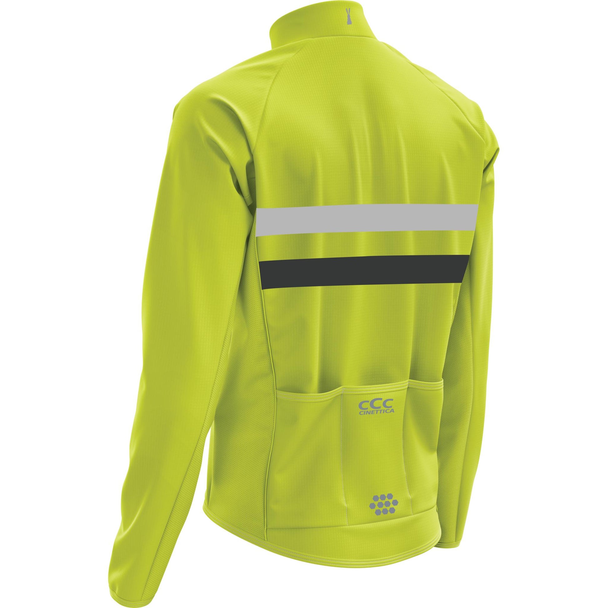 Cinettica Sprint Long Sleeve Wind Jacket Fluoro Yellow