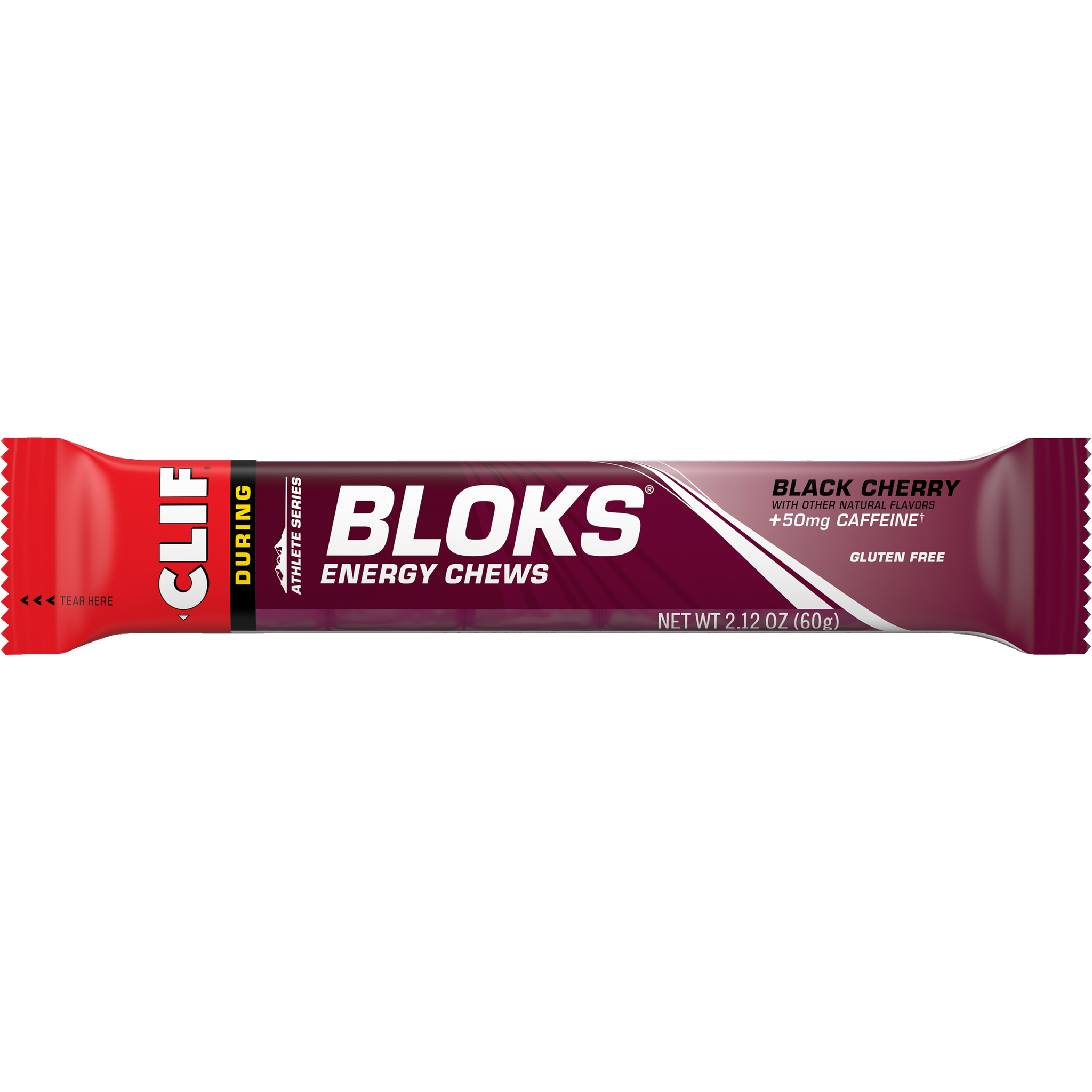 CLIF Bloks Energy Chews 60g Black Cherry (+50mg Caffeine)