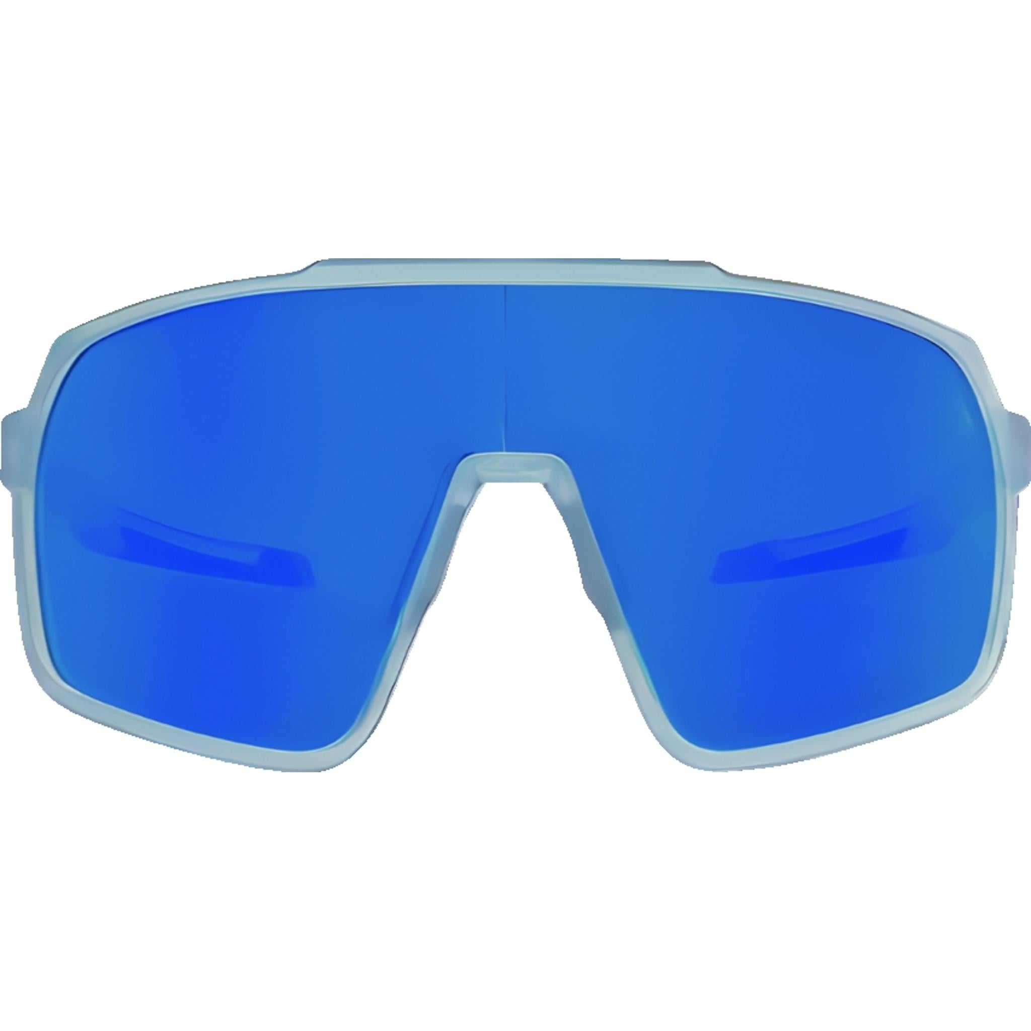 Cykal Descender Sunglasses Matte Clear - Blue Flash Lens